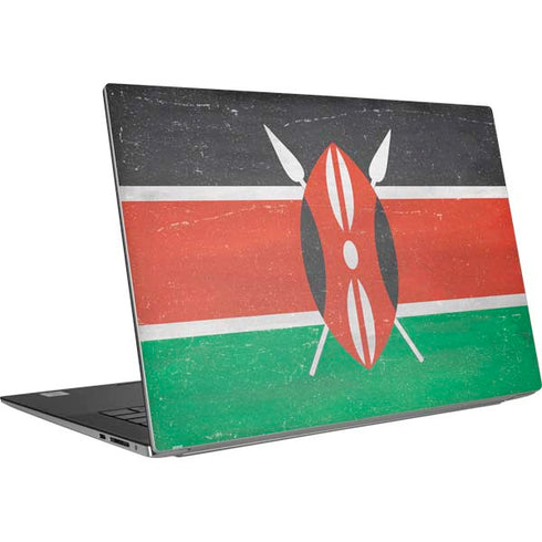 Kenya Flag Distressed Dell XPS Skin